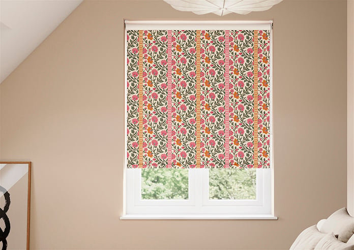 Petal & Block Latika Stripe, Sunset - Roller Blind - Image 3